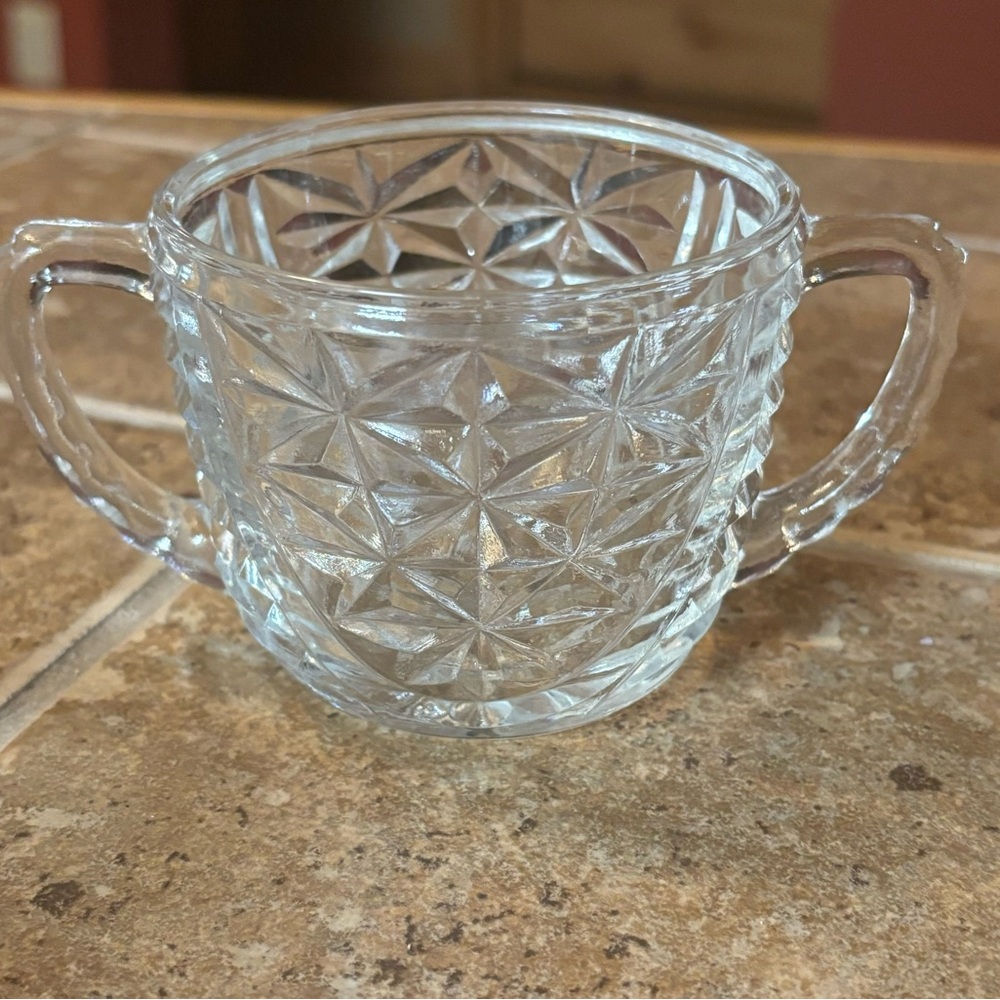 Stars & Bars Open Sugar Bowl by ANCHOR HOCKING